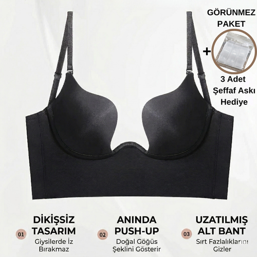 Premium Push-Up Görünmez Sütyen