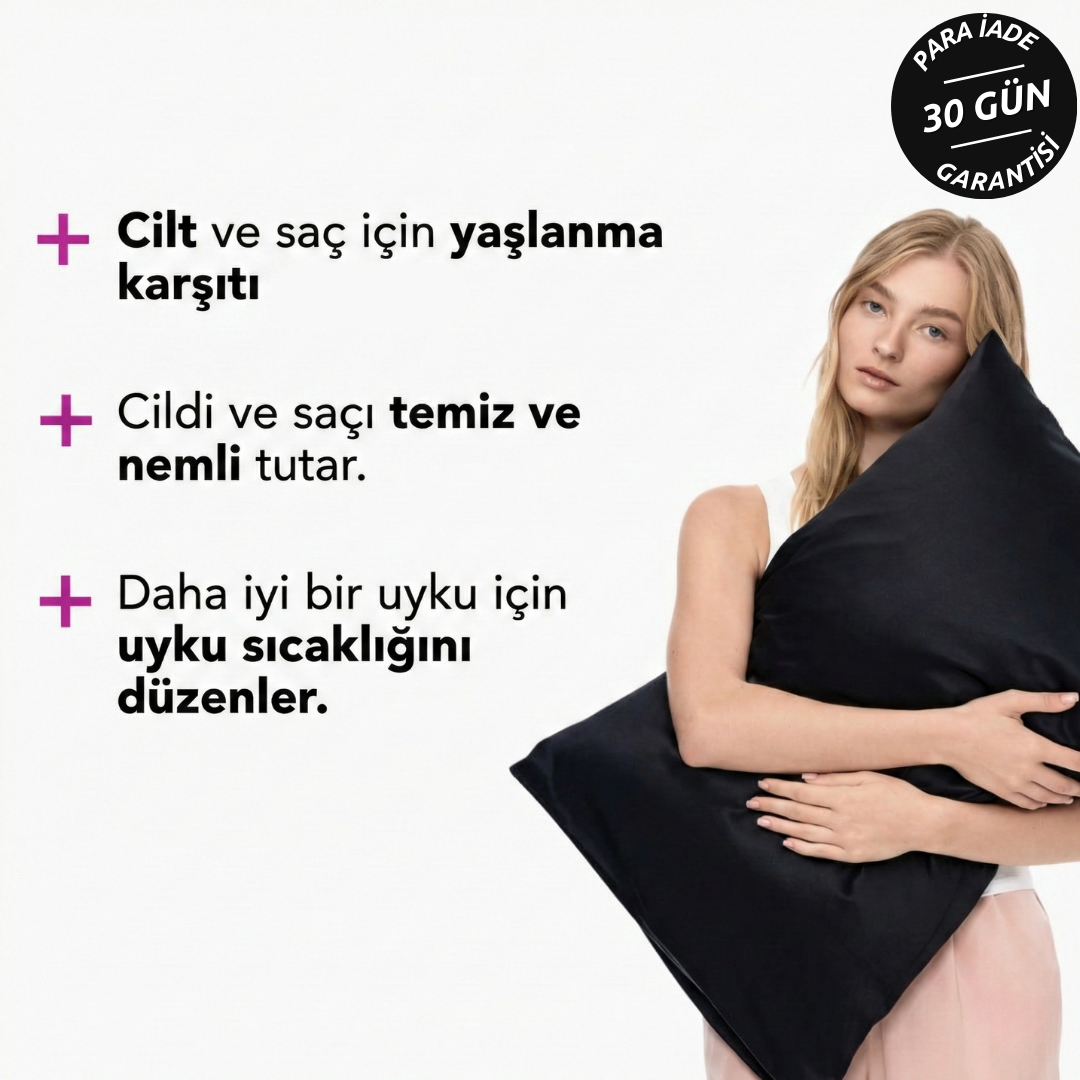 Antibakteriyel Premium İpeksi Saten Yastık Kılıfı